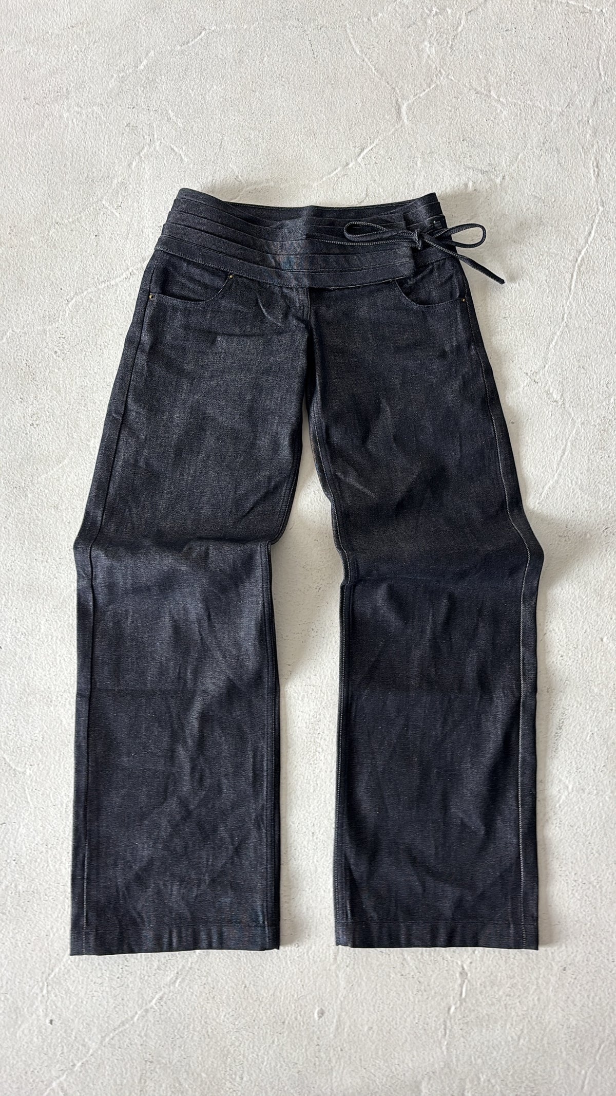 Gia Low-Rise Selvedge Denim