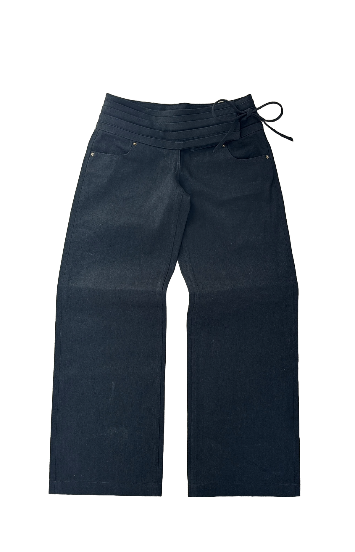 PRE-ORDER Gia Noir Low-Rise Selvedge Denim