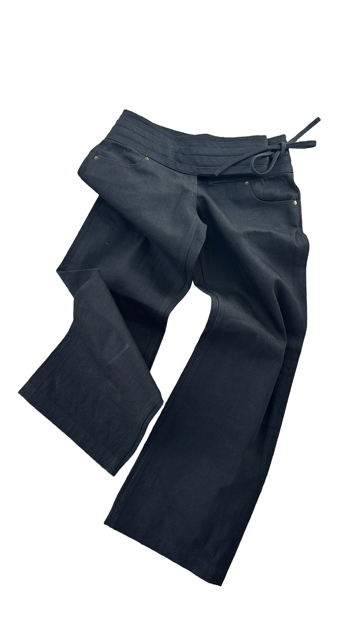 PRE-ORDER Gia Noir Low-Rise Selvedge Denim