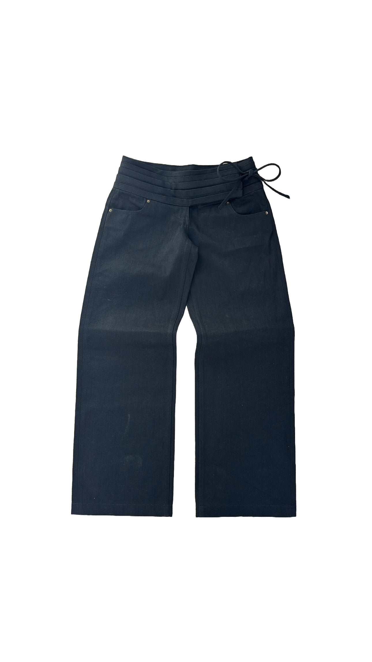 PRE-ORDER Gia Noir Low-Rise Selvedge Denim